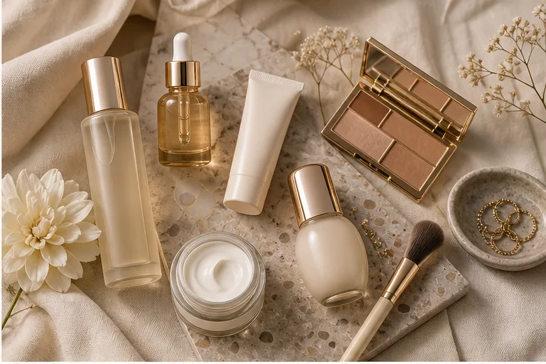 Beauty Routine Flatlay