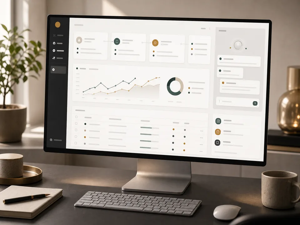 AI SaaS Dashboard Hero